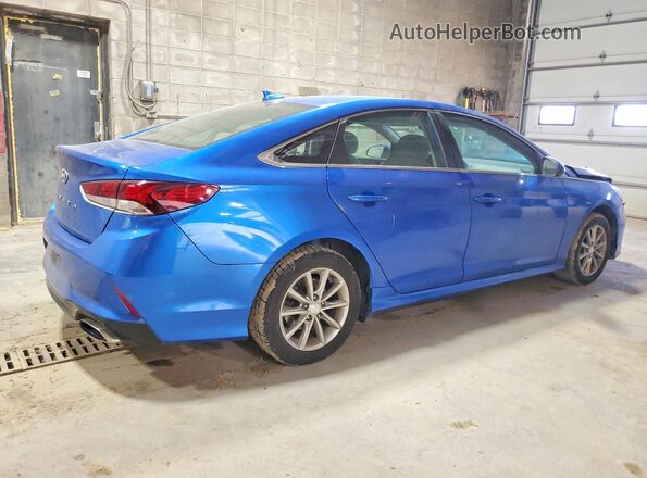5NPE24AF6KH777640 2019 HYUNDAI SONATA Blue Rear right