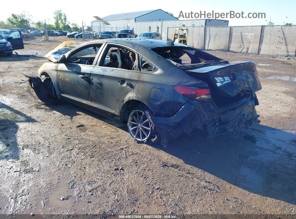 5NPE24AF6KH791506 2019 HYUNDAI SONATA Black Rear left