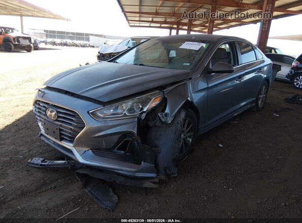 5NPE24AF6KH796124 2019 HYUNDAI SONATA Gray Передня ліва чверть