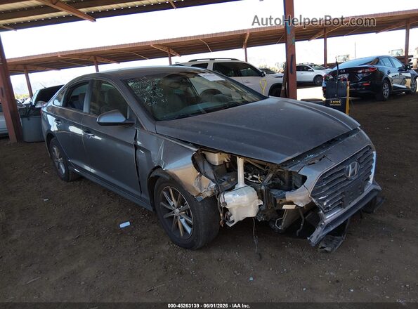 5NPE24AF6KH796124 2019 HYUNDAI SONATA Gray Вид спереду
