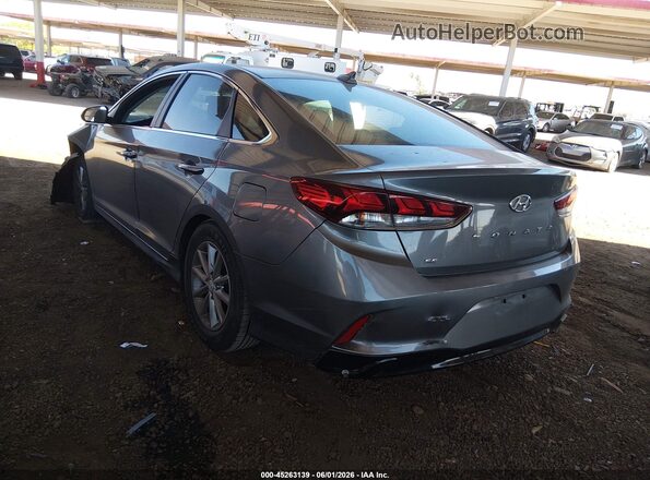 5NPE24AF6KH796124 2019 HYUNDAI SONATA Gray Задня ліва чверть