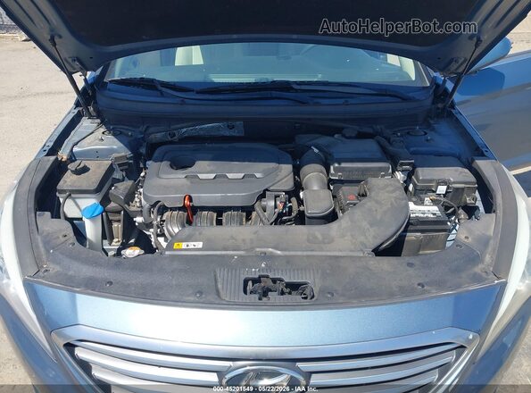 5NPE24AF7GH280619 2016 HYUNDAI SONATA Blue Rear view