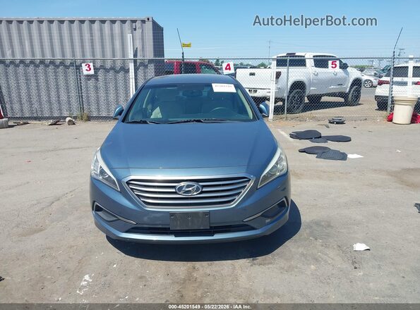 5NPE24AF7GH280619 2016 HYUNDAI SONATA Blue Instrument cluster view