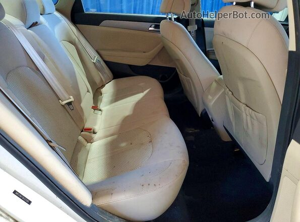 5NPE24AF7GH323565 2016 HYUNDAI SONATA White Vista de los asientos traseros