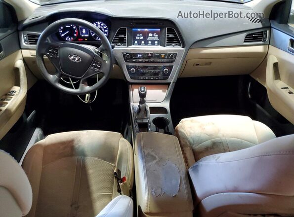 5NPE24AF7GH323565 2016 HYUNDAI SONATA White Vista del salpicadero