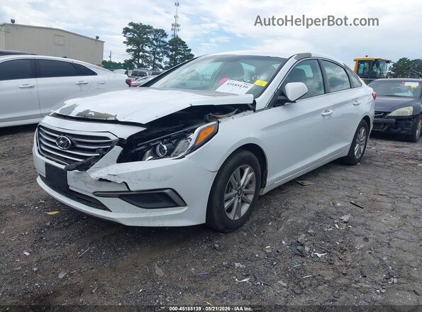 5NPE24AF7GH394829 2016 HYUNDAI SONATA White Передня ліва чверть