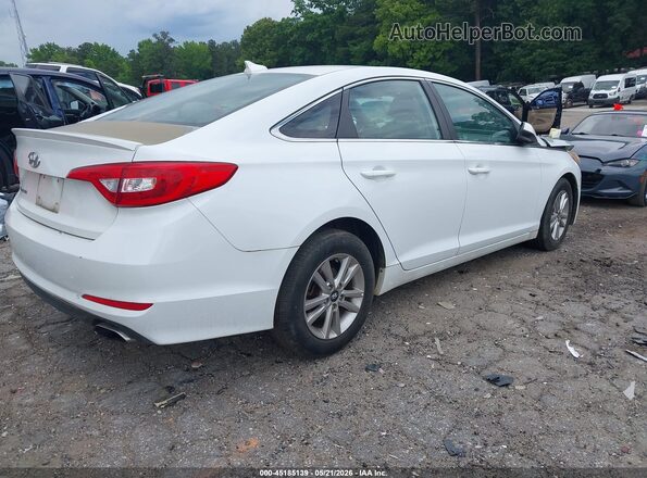 5NPE24AF7GH394829 2016 HYUNDAI SONATA White Задня права чверть