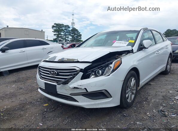 5NPE24AF7GH394829 2016 HYUNDAI SONATA White Вид спереду