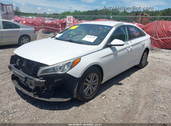 5NPE24AF7HH454156 2017 HYUNDAI SONATA White Przód lewy