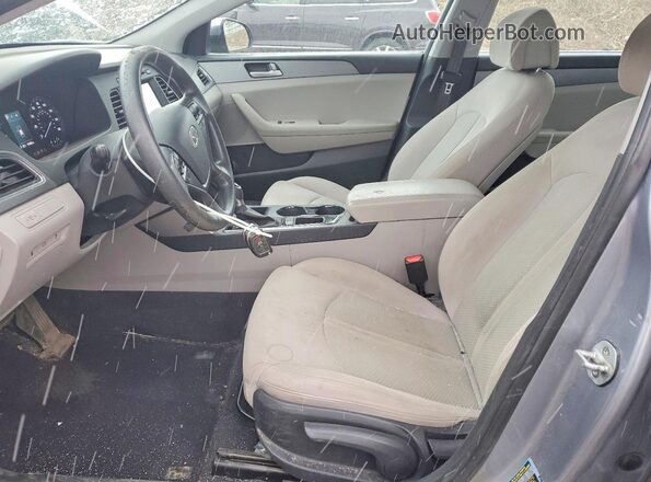 5NPE24AF7HH550692 2017 HYUNDAI SONATA Gray Սալոնի դիմացի տեսք