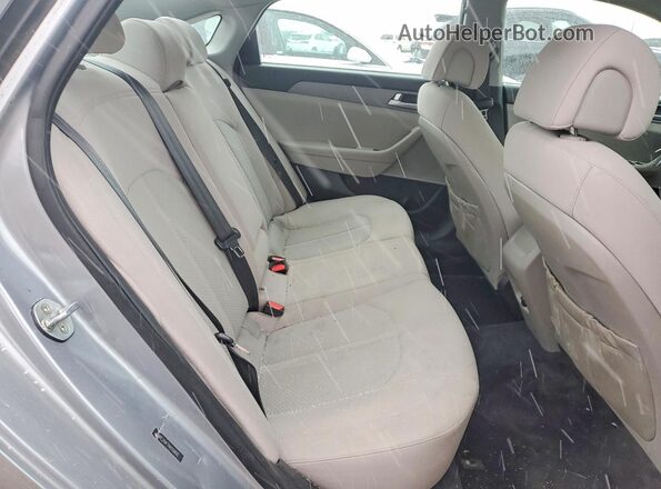 5NPE24AF7HH550692 2017 HYUNDAI SONATA Gray Հետևի նստատեղերի տեսք