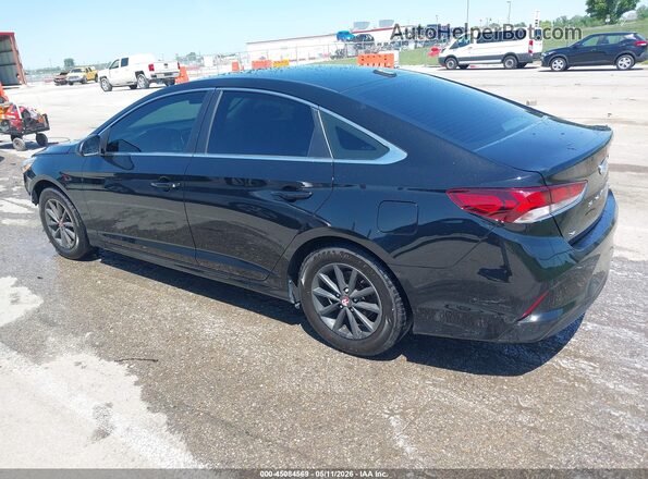 5NPE24AF7JH619001 2018 HYUNDAI SONATA Черный Задняя левая четверть