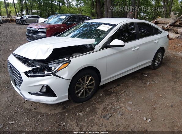5NPE24AF7KH782345 2019 HYUNDAI SONATA Белый Передняя левая четверть