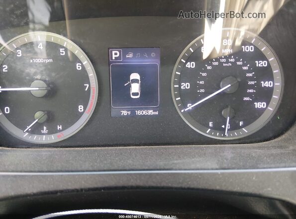 5NPE24AF8GH267264 2016 HYUNDAI SONATA Белый Вид задних сидений