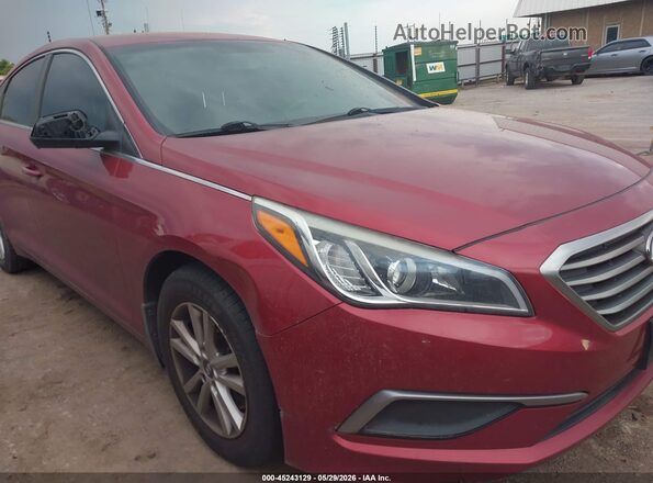 5NPE24AF8GH289460 2016 HYUNDAI SONATA Red 