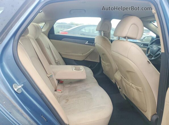 5NPE24AF8GH331612 2016 HYUNDAI SONATA Blue Vista de los asientos traseros