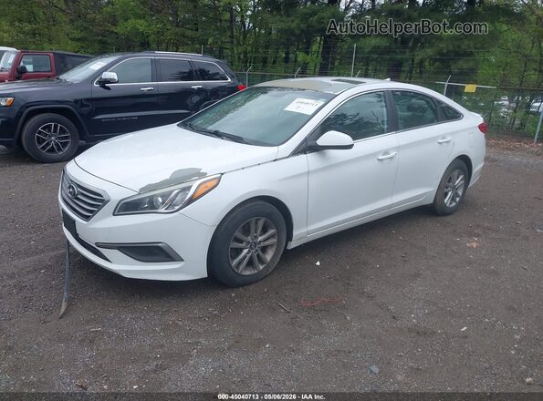 5NPE24AF8GH337992 2016 HYUNDAI SONATA White Передня ліва чверть