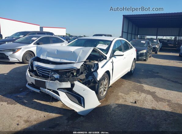5NPE24AF8GH372595 2016 HYUNDAI SONATA White Передня ліва чверть