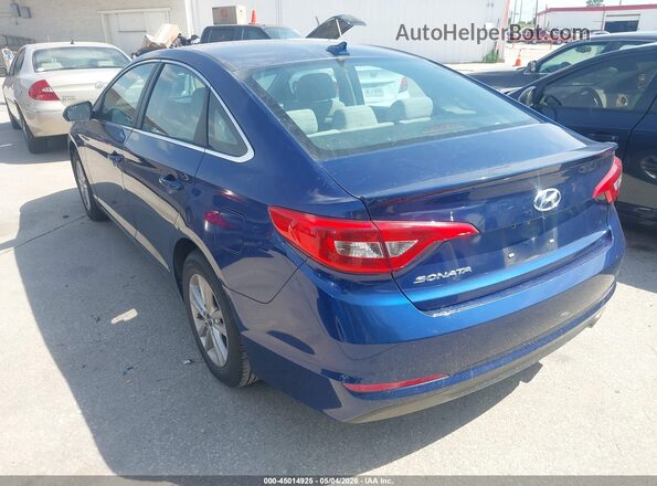 5NPE24AF8HH533268 2017 HYUNDAI SONATA Синий Задняя левая четверть