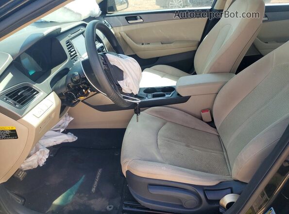 5NPE24AF8HH560860 2017 HYUNDAI SONATA Black Սալոնի դիմացի տեսք