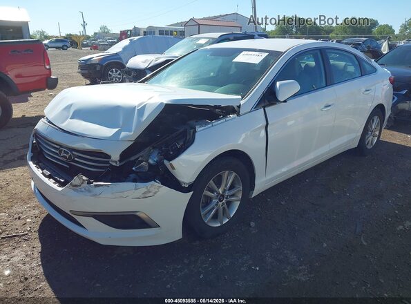 5NPE24AF8HH561104 2017 HYUNDAI SONATA White Vista tres cuartos delantera izquierda