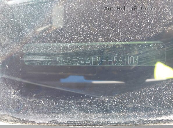 5NPE24AF8HH561104 2017 HYUNDAI SONATA White Vista del compartimento del motor