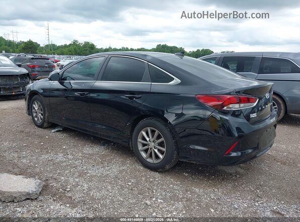 5NPE24AF8JH635546 2018 HYUNDAI SONATA Black Tył lewy