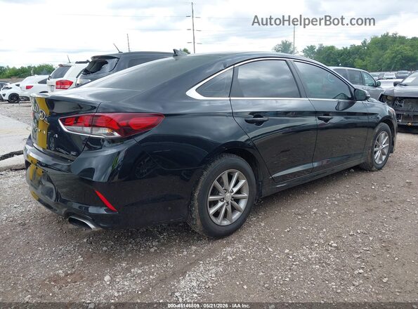 5NPE24AF8JH635546 2018 HYUNDAI SONATA Black Tył prawy