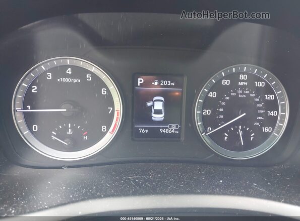 5NPE24AF8JH635546 2018 HYUNDAI SONATA Black Widok tylnych siedzeń