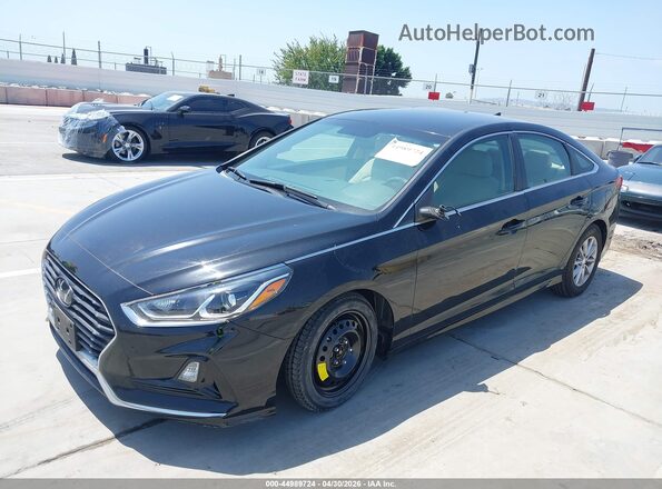 5NPE24AF8KH808726 2019 HYUNDAI SONATA Black Przód lewy