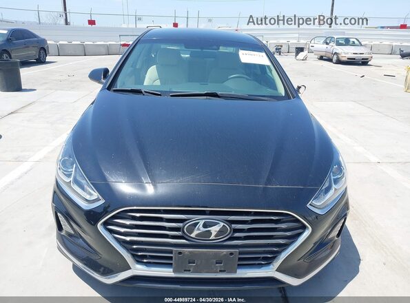 5NPE24AF8KH808726 2019 HYUNDAI SONATA Black Widok wnętrza z tyłu