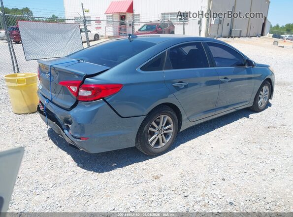 5NPE24AF9GH387039 2016 HYUNDAI SONATA Blue Rear right