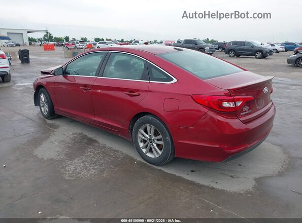 5NPE24AF9GH418693 2016 HYUNDAI SONATA Красный Задняя левая четверть