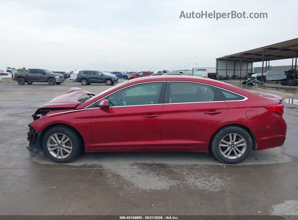 5NPE24AF9GH418693 2016 HYUNDAI SONATA Красный Панорамный вид салона 360°