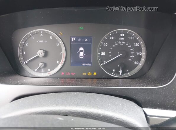 5NPE24AF9GH418693 2016 HYUNDAI SONATA Красный Вид задних сидений