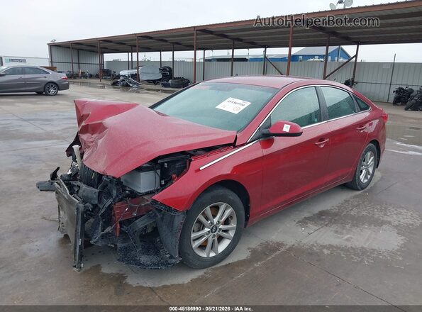 5NPE24AF9GH418693 2016 HYUNDAI SONATA Красный 