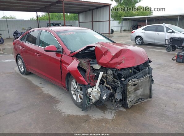 5NPE24AF9GH418693 2016 HYUNDAI SONATA Красный 
