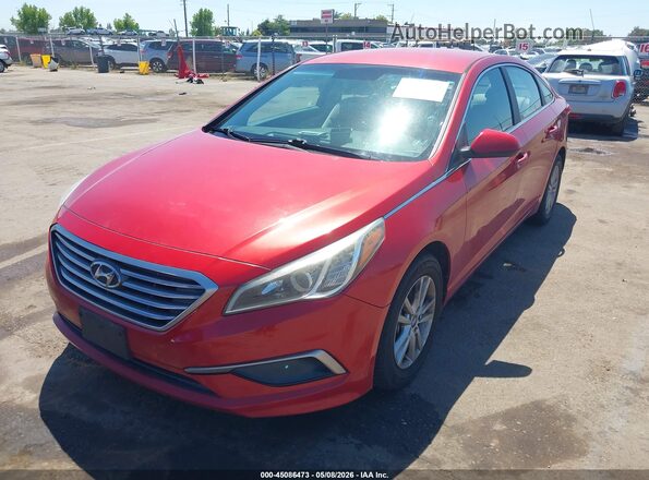 5NPE24AF9HH519105 2017 HYUNDAI SONATA Red 