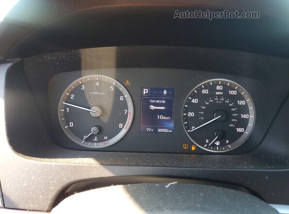 5NPE24AF9HH525454 2017 HYUNDAI SONATA Blue Սարքավորումների վահանակի տեսք