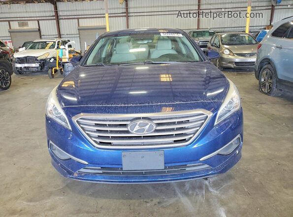 5NPE24AF9HH525454 2017 HYUNDAI SONATA Blue Դիմացի տեսք