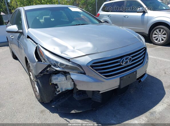 5NPE24AF9HH579031 2017 HYUNDAI SONATA Silver Դիմացի տեսք