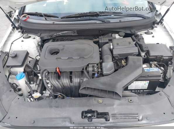 5NPE24AF9JH716698 2018 HYUNDAI SONATA Белый Вид сзади