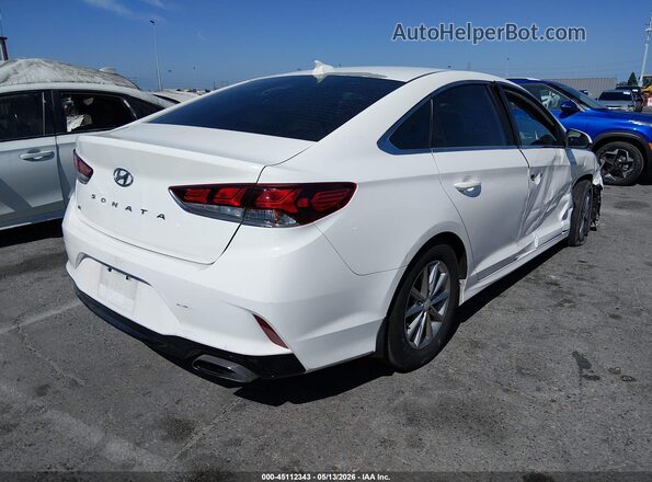 5NPE24AF9JH716698 2018 HYUNDAI SONATA Белый Задняя правая четверть