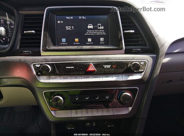 5NPE24AF9KH736211 2019 HYUNDAI SONATA Серый 