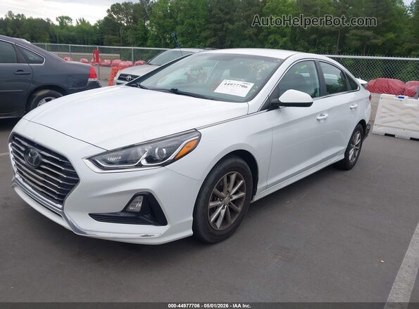 5NPE24AF9KH745331 2019 HYUNDAI SONATA White Передня ліва чверть