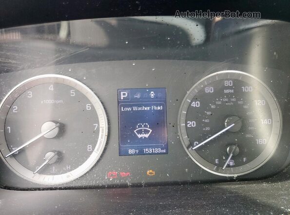 5NPE24AFXGH268352 2016 HYUNDAI SONATA Серебряный Вид щитка приборов