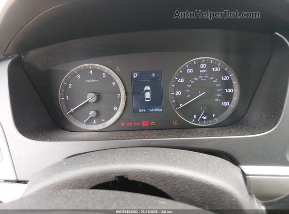 5NPE24AFXGH281215 2016 HYUNDAI SONATA Gray Widok tylnych siedzeń