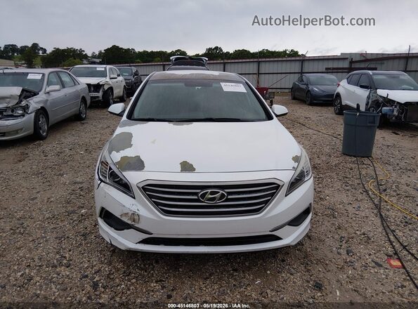 5NPE24AFXGH361971 2016 HYUNDAI SONATA White Instrument cluster view
