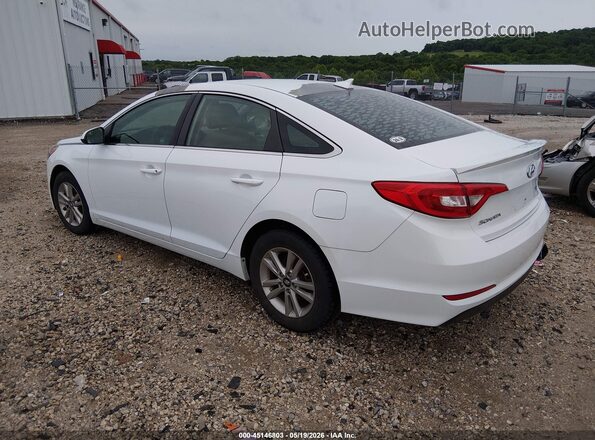 5NPE24AFXGH361971 2016 HYUNDAI SONATA White Rear left