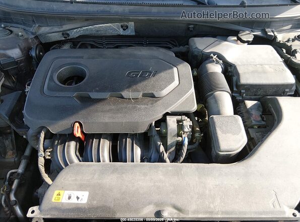 5NPE24AFXHH553361 2017 HYUNDAI SONATA Gray Вид ззаду